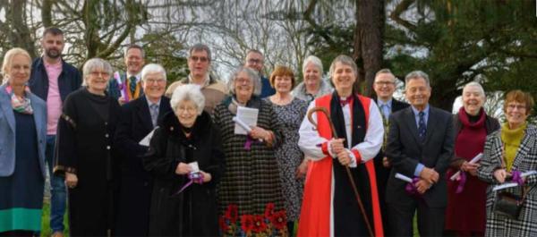 Richard Margetts presented with Cross of St Piran